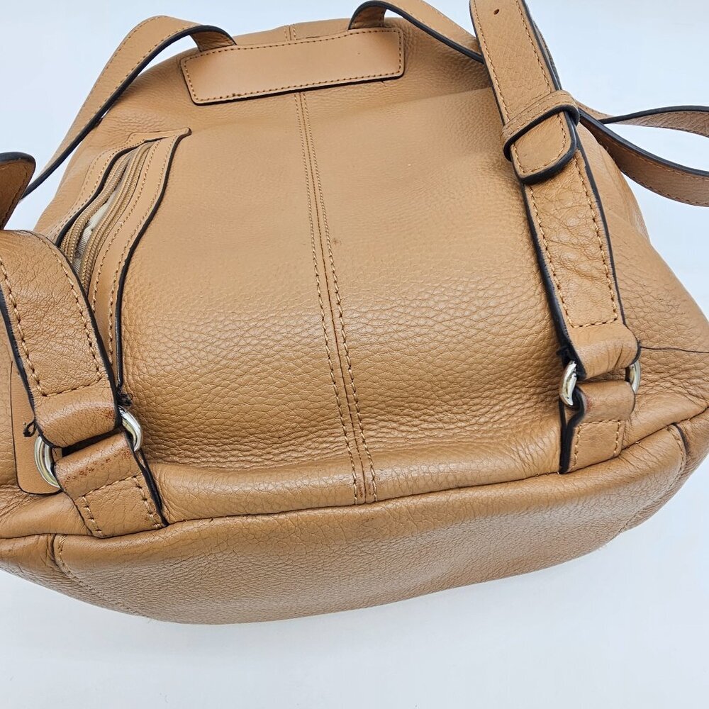 Calvin Klein Pebble Leather Small Backpack Tan – Repair Needed - Picture 14 of 16